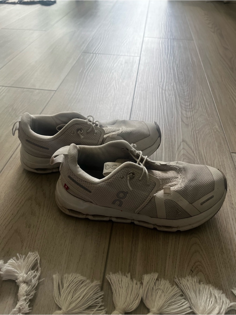On Running Kids White/Light Gray Sneakers